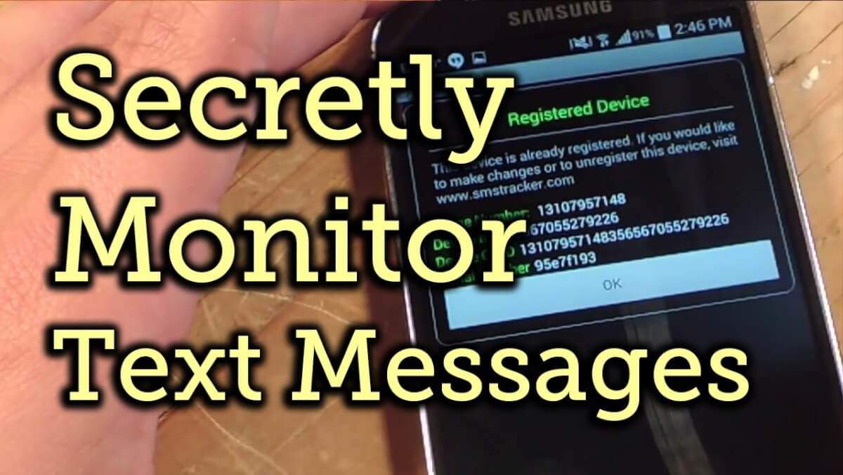monitorar secretamente as mensagens de texto